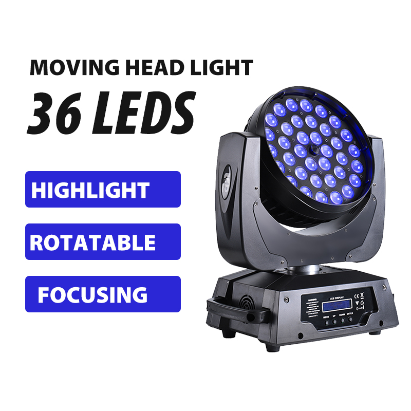 DMX 36*10W 4in1 RGBW LED Moving Head Light
