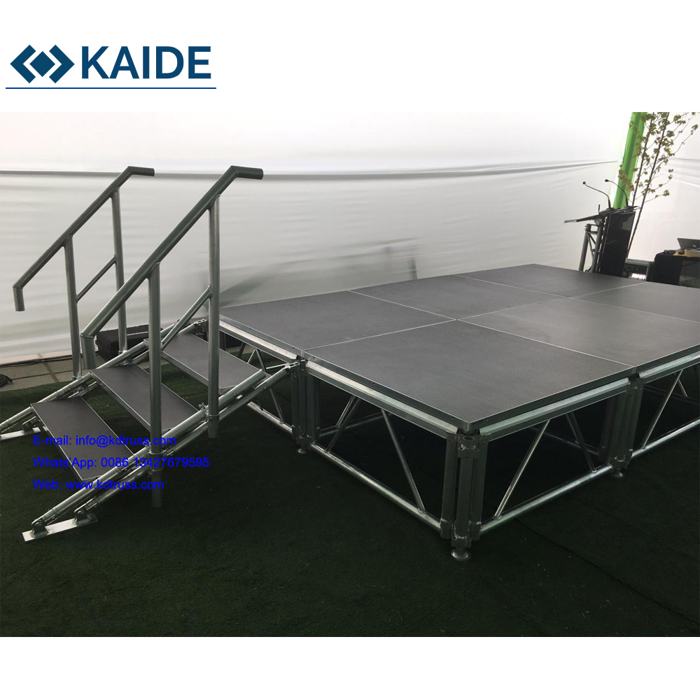 Aluminum Frame Outdoor Stage Platform Sqaure / Rectangle / Circle Plywood stage